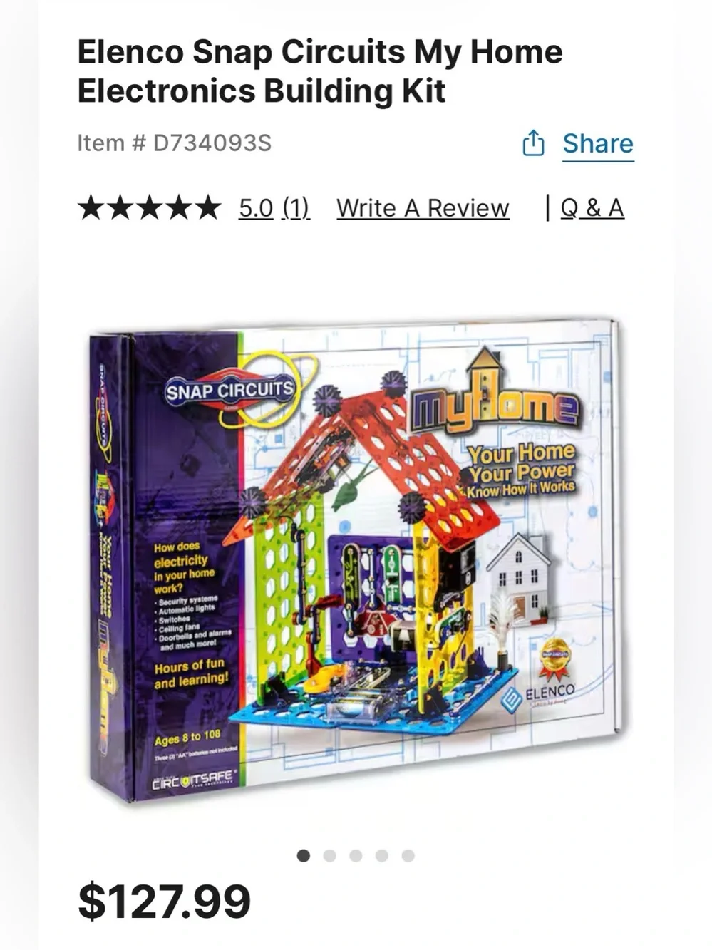 Snap Circuits My Home Electronics Building Kit - Multicolor